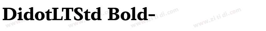 DidotLTStd Bold字体转换